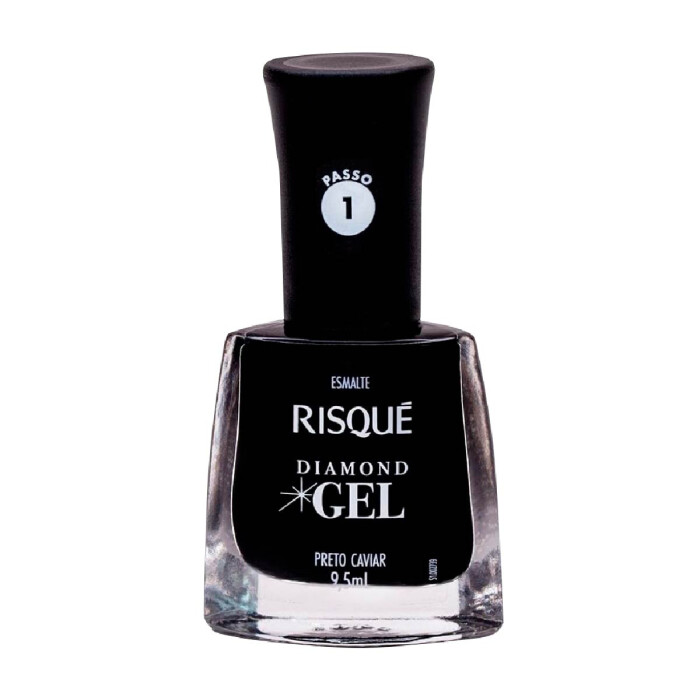 RISQUE ESMALTE UÑAS DIAMOND NEGRO X9,5ML única