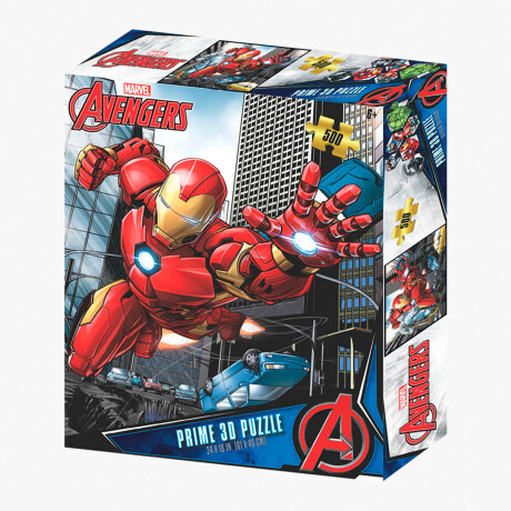 Puzzle Prime 3D Lenticular Marvel Spiderman 500 pzs Ironman