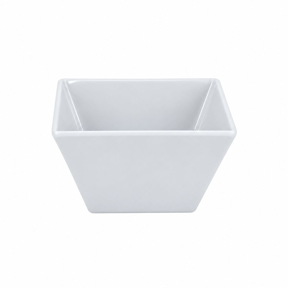 Bowl cuadrado melamina blanca 10x6 cm 