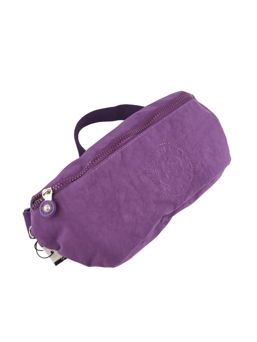 Riñonera Premium de Tafeta Amasada - Violeta 