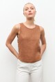 Blusa 100% Lino camel