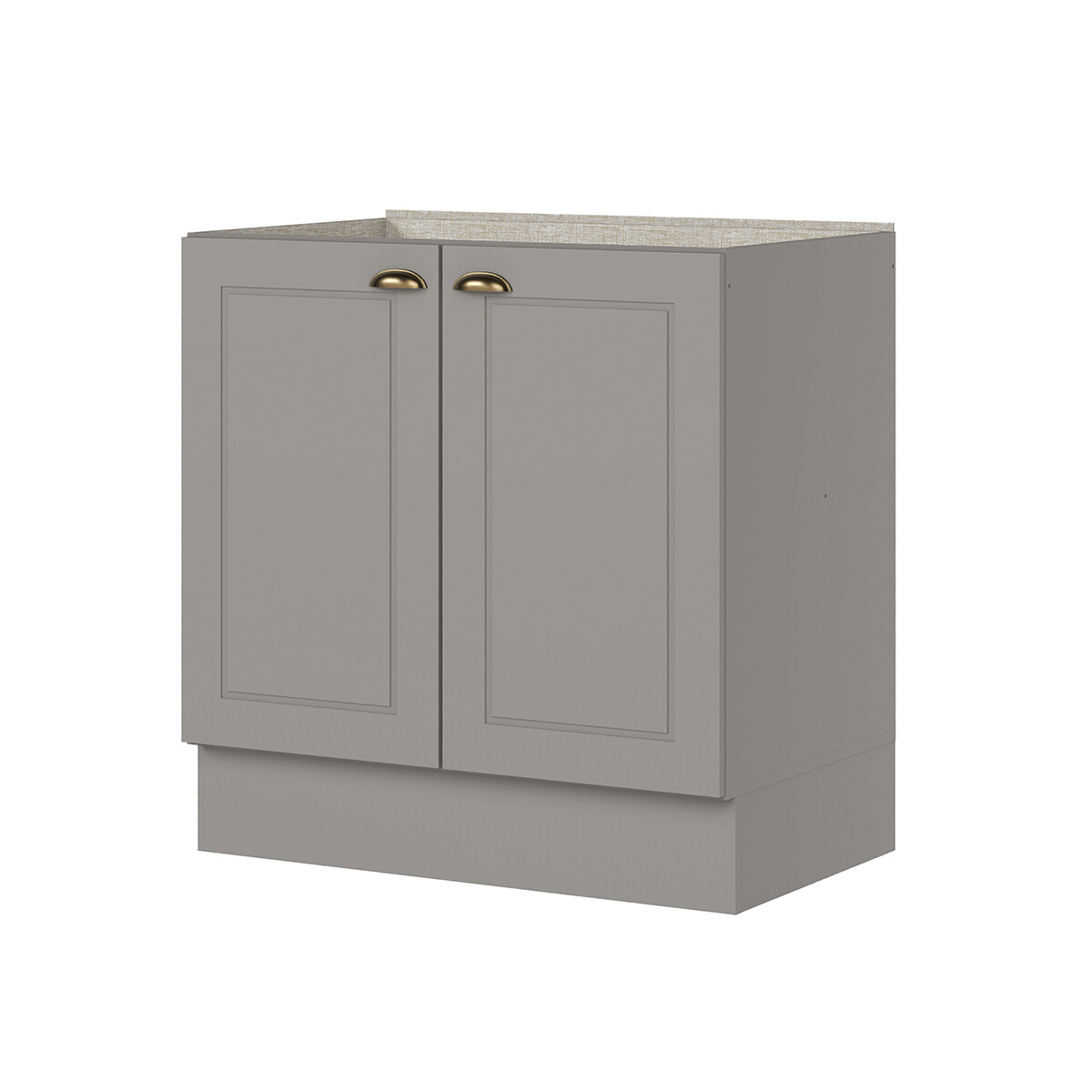 Bajo mesada 2 puertas - Linea americana - Gris 