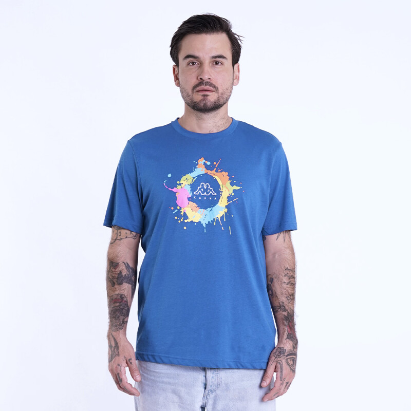 Polo Logo Eremo Hombre Blue Sapphire