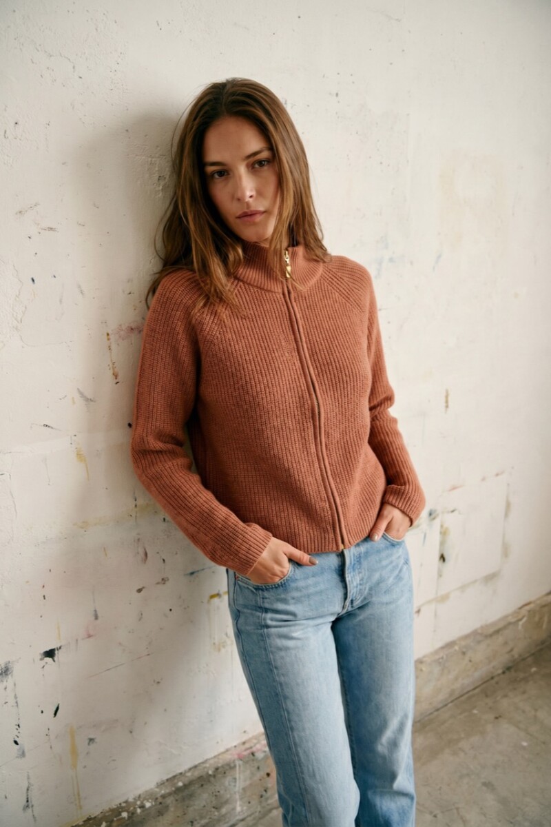 Cardigan Cierre Mocha