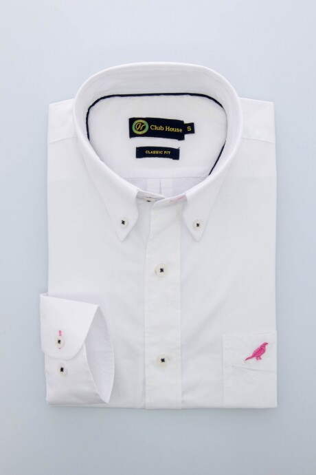 Camisa Poplin button down Blanco