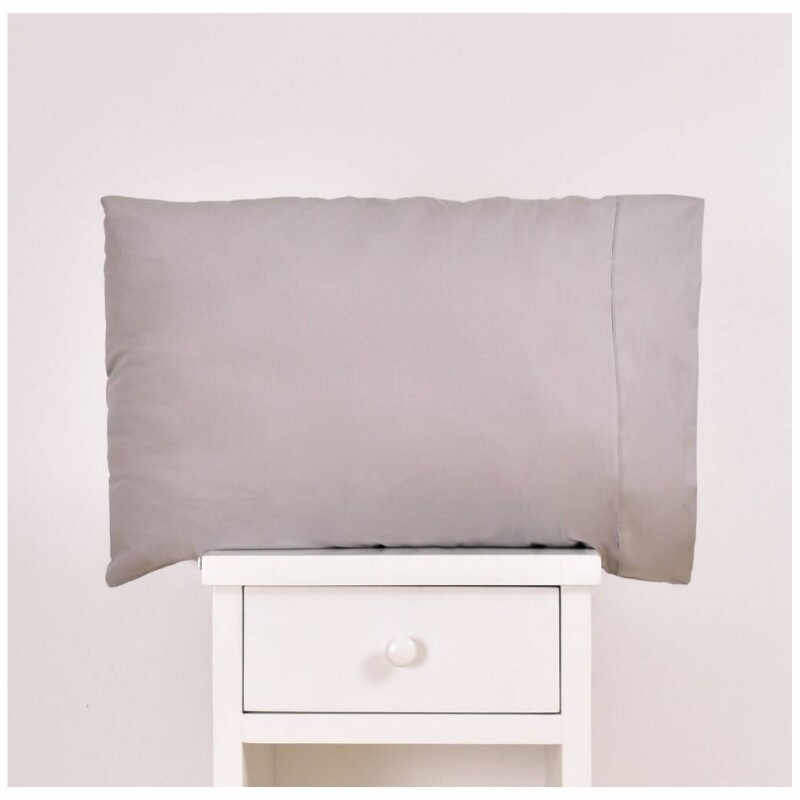 Funda para almohada 50x70 Lisa 400 Hilos Gris