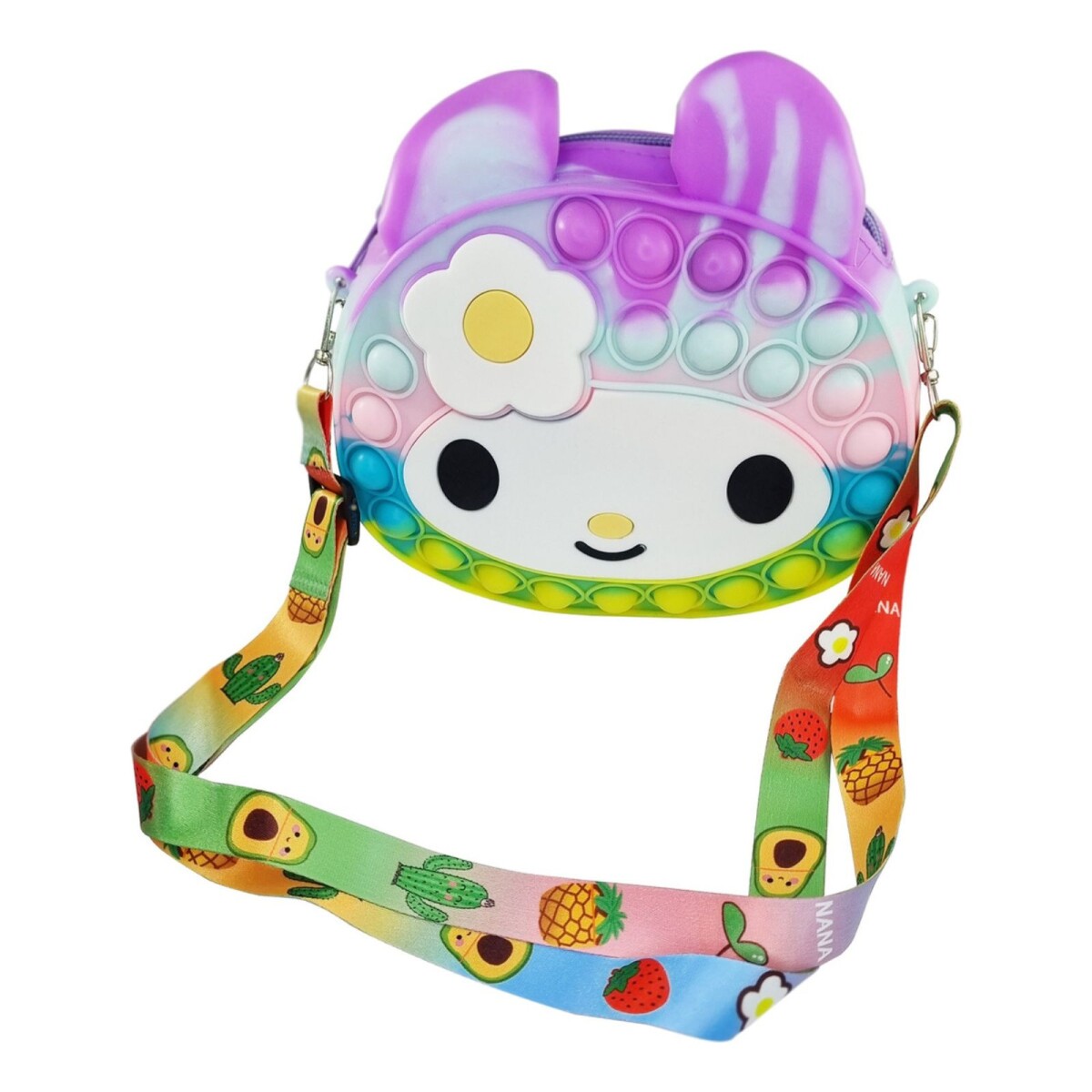 Cartera Pop It Multicolor Niños Infantil Regalo Burbujas - Color Variante MULTICOLORAMARILLO 