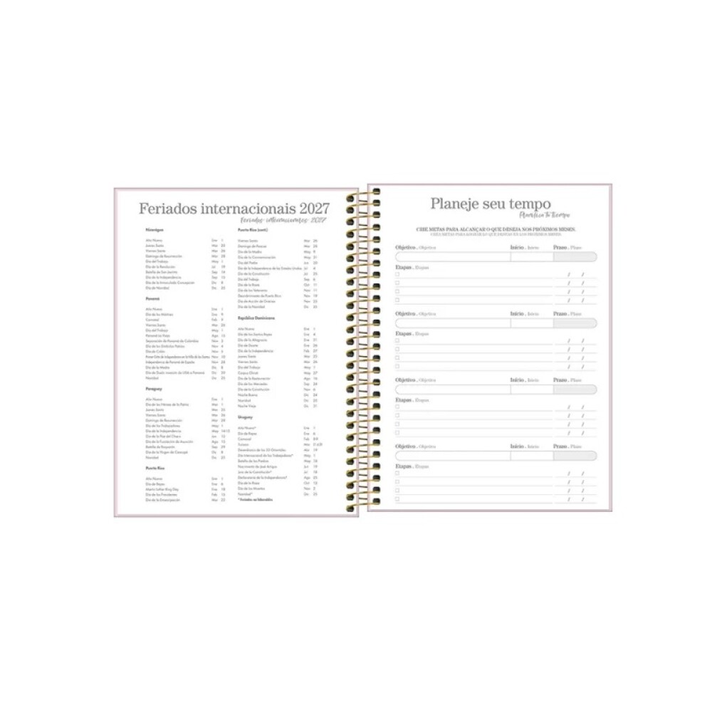 Agenda 2027 Tilibra Vainilla Diaria 17,7 x 24 cm AGENDA TILIBRA LE VANILLE 2027 DIARIA CON ESPIRAL
