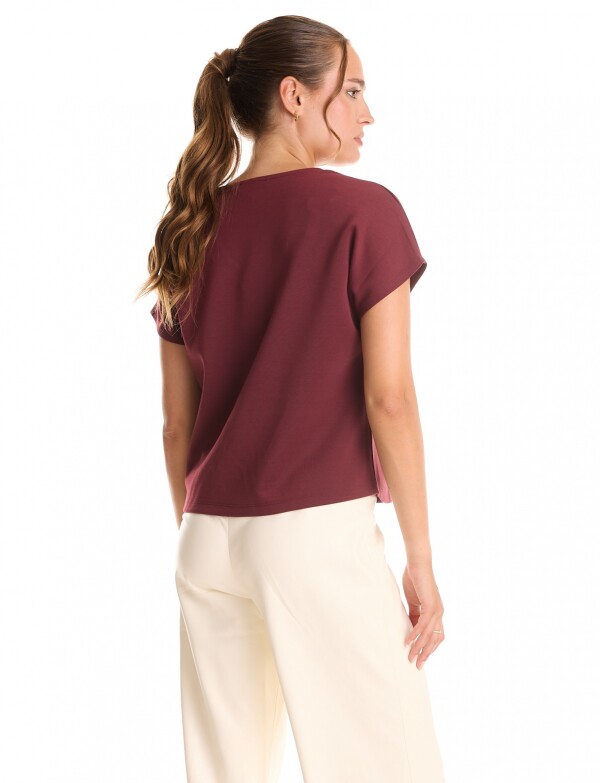 Blusa Det Cristales BORDEAUX