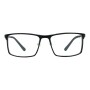Lentes De Vista Grau Cuadrado De Aluminio Negro/Negro