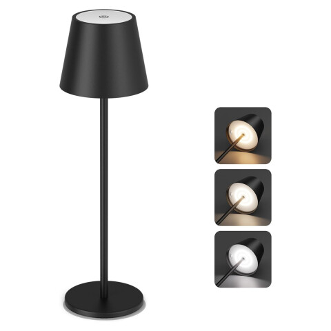 Lampara Escritorio Mesa Velador Led Recargable Inalambrica IMBACK Color Negro Lampara Escritorio Mesa Velador Led Recargable Inalambrica IMBACK Color Negro