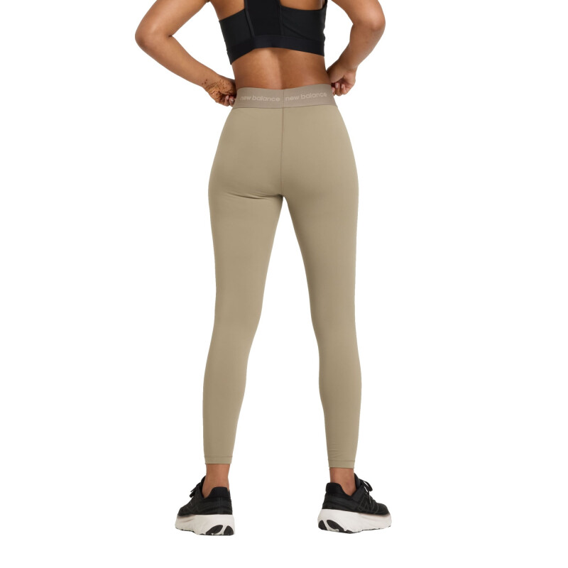 Calza New Balance Sleek High Rise Sport de Mujer - WP51177DO Gris Claro