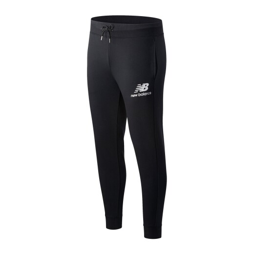 Pantalon New Balance Moda Hombre Essentials Stacked Logo Sweatpant Negro Color Único