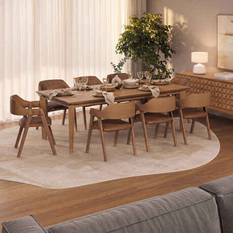 JUEGO DE COMEDOR MESA Y 8 SILLAS EN MADERA MACIZA JUEGO DE COMEDOR MESA Y 8 SILLAS EN MADERA MACIZA