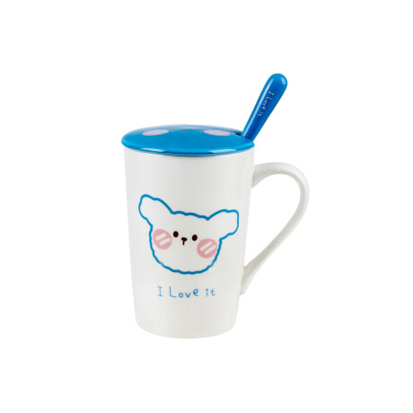 Taza + cuchara HoHo azul