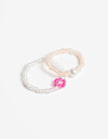 Pulseras Elásticas Sets Color Set De Pulseras Para Niñas - Dorado