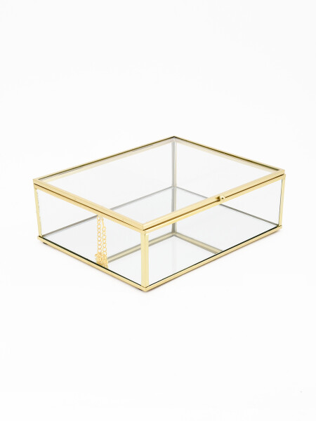 CAJA METAL RECTANGULAR TRANSPARENTE