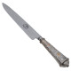 Puñal Hoja 18 Cm, Cabo De Plata Y Oro, Vaina De Cuero Puñal Hoja 18 Cm, Cabo De Plata Y Oro, Vaina De Cuero
