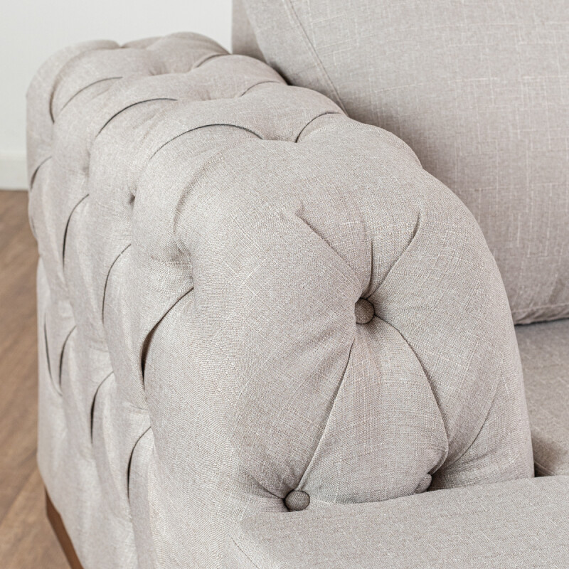 (CD) SOFA FLORENCIA CON CAPITONE 2C - CREMA 305540 Unica