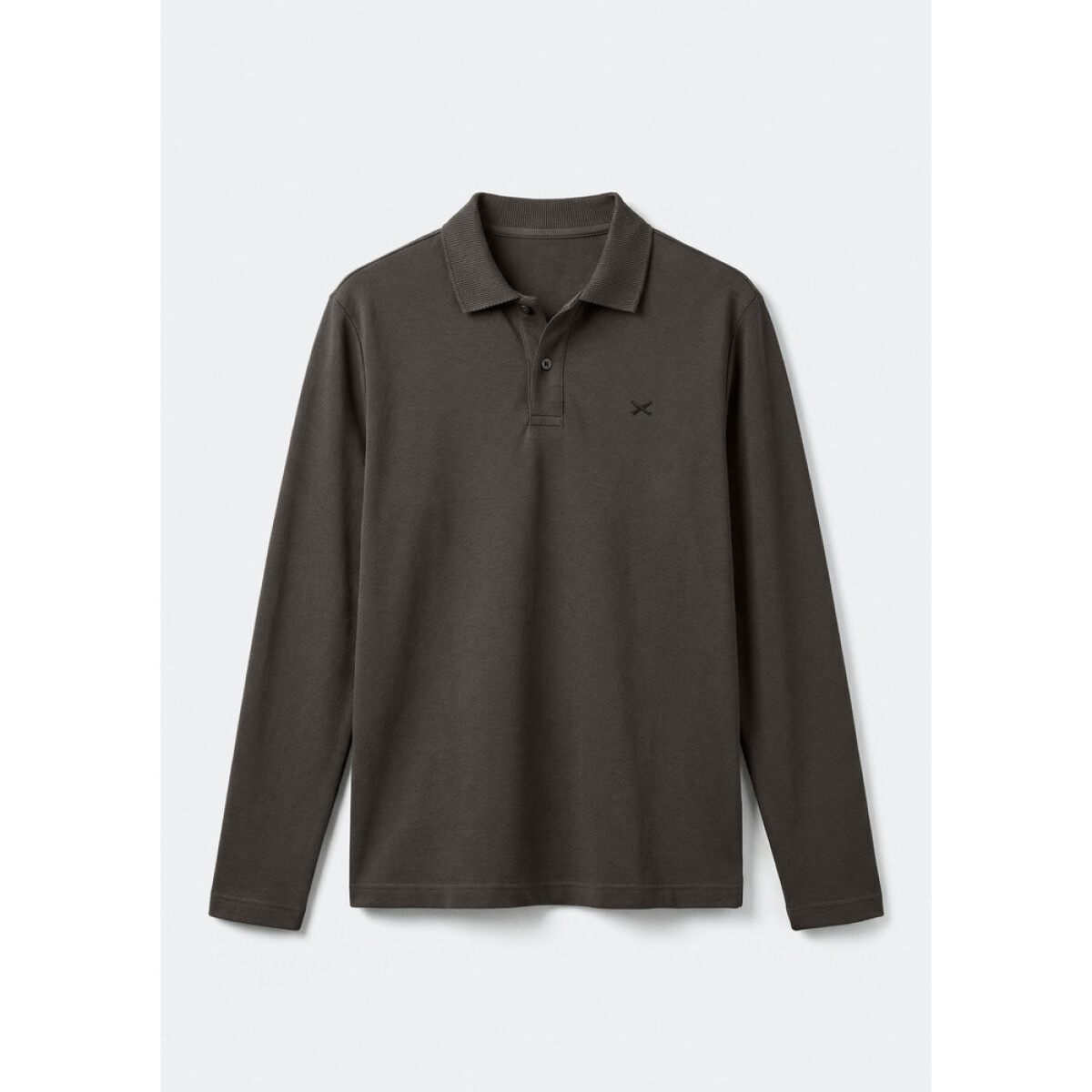 CAMISA POLO ML MASC - CINZA ESCURO 