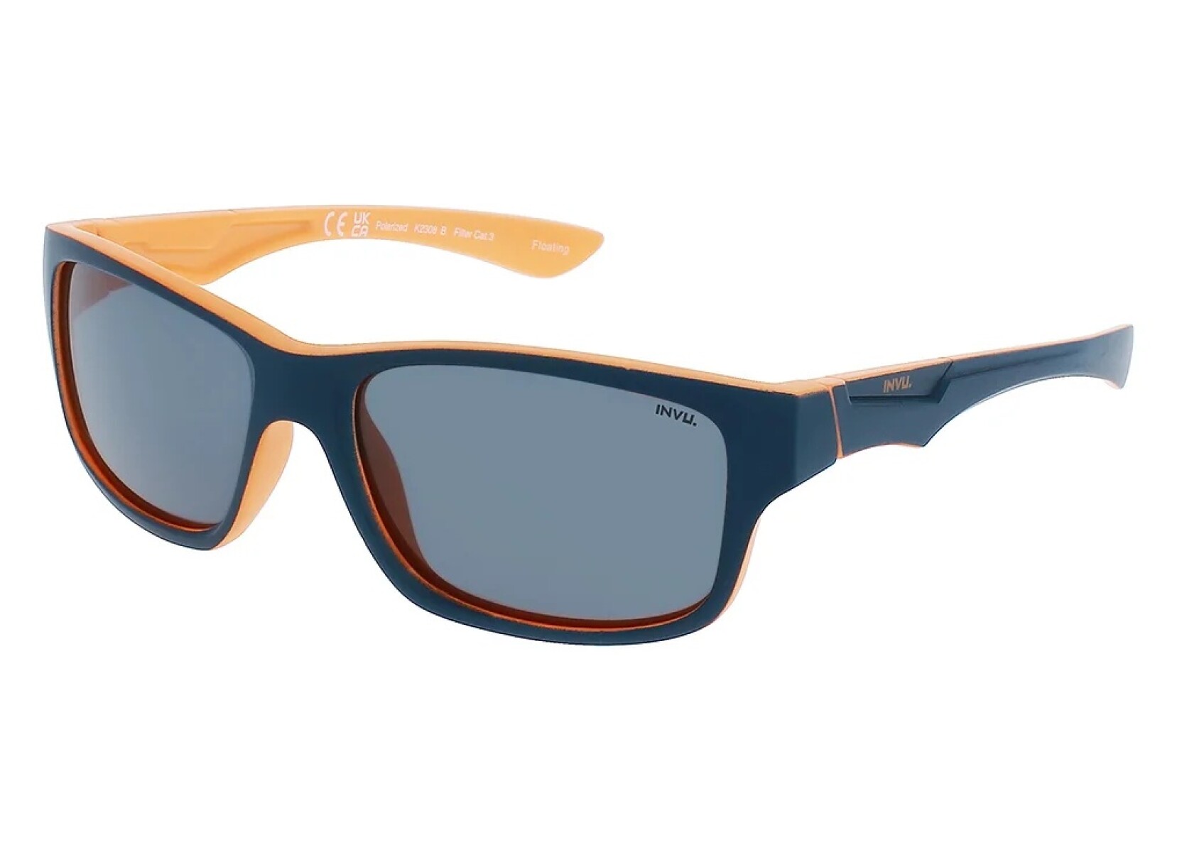 INVU Kids K2308B M.Navy/Orange Floating Polarized 