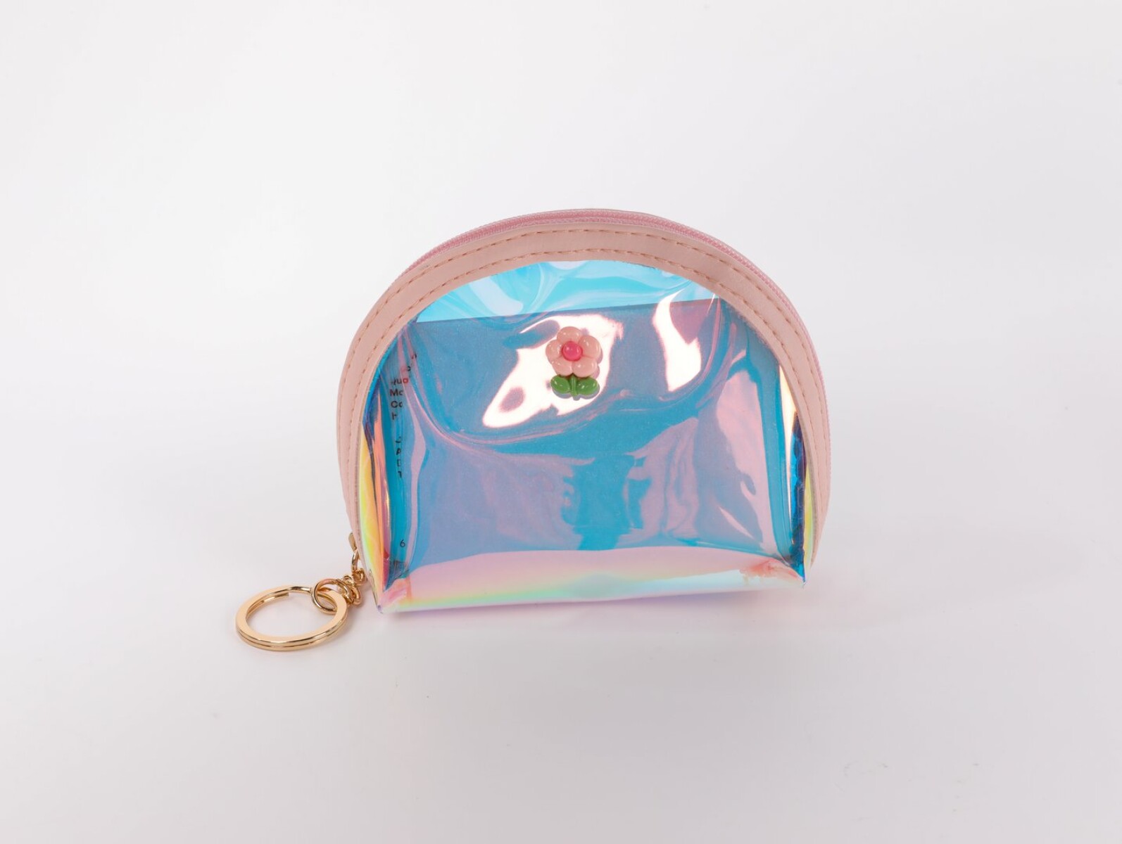 CARTERA HOLOGRÁFICA EN FORMA DE ABANICO (FLOR) 