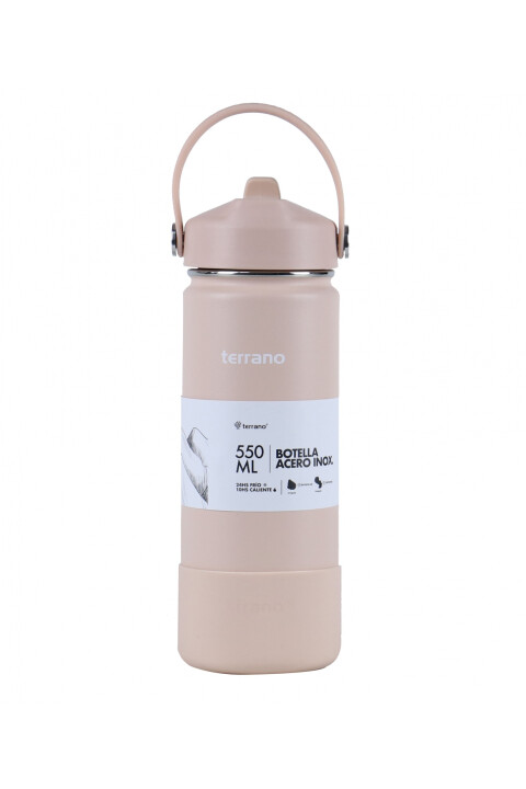 BOTELLA TERRANO 550ML PICO + BOTA ROSADO