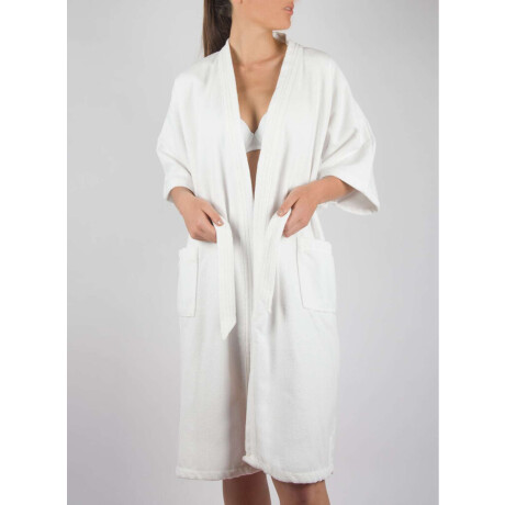 Bata de toalla laguna Blanco