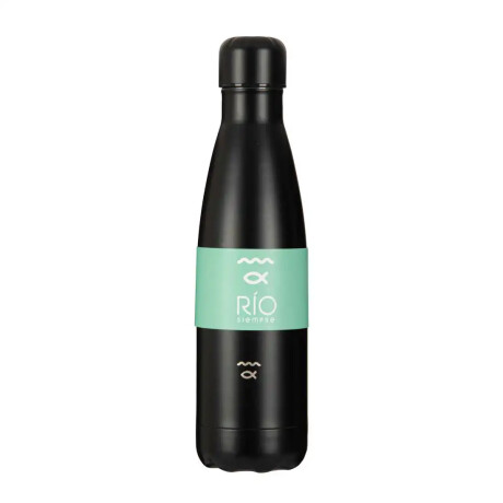 Botella Rio Acero Inox Tapa Rosca Negro
