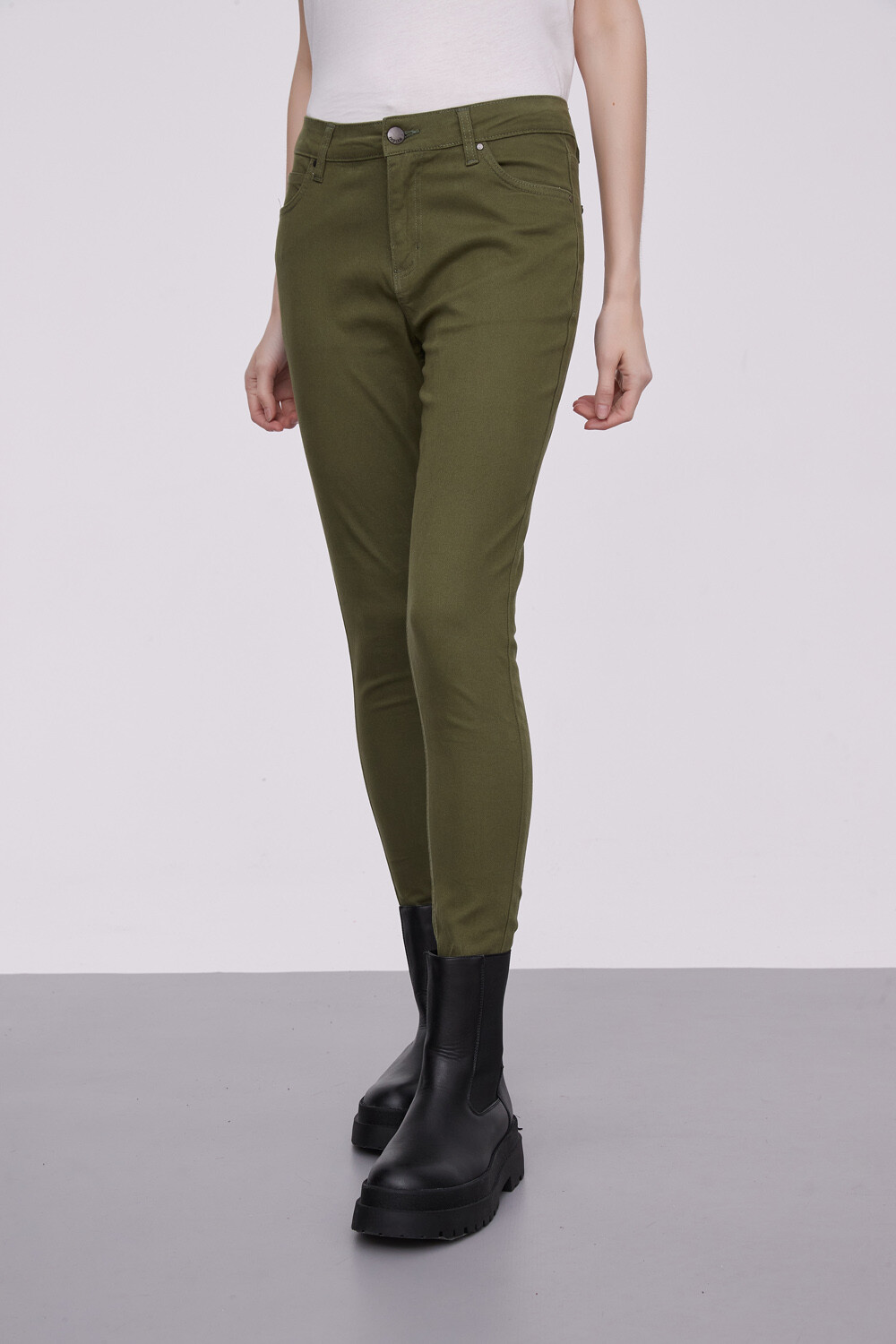 Pantalon Bardot Verde Oliva Oscuro