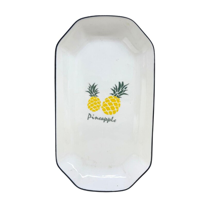 BANDEJA RECTANGULAR DE PORCELANA • 31x17cm BANDEJA RECTANGULAR DE PORCELANA • 31x17cm
