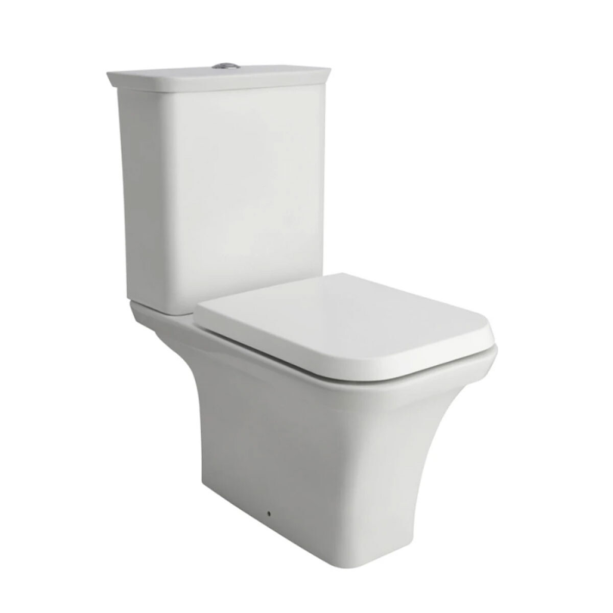 Inodoro Con Mochila Y Tapa Ferrum Milena Blanco Loza Baño 