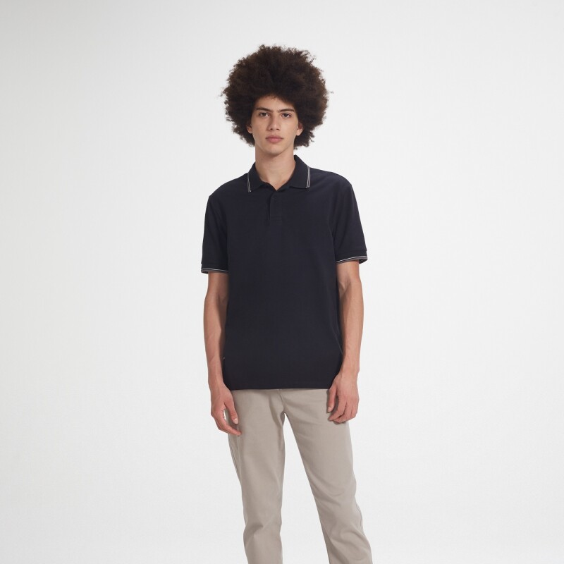 CAMISA POLO MM MASC PRETO