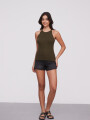 Musculosa Nirell Verde Oliva Oscuro