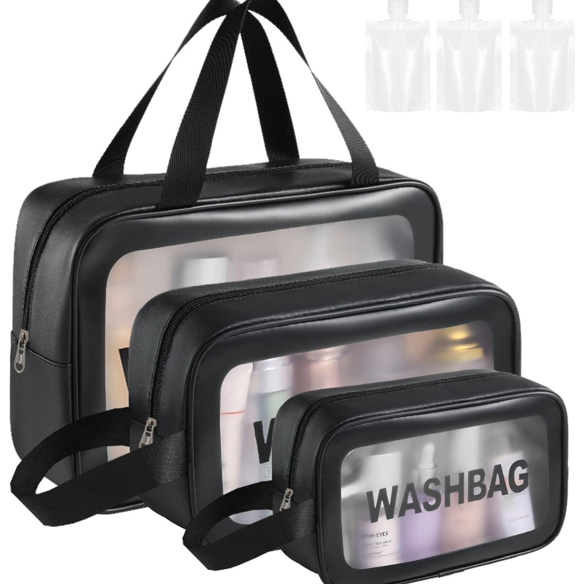 Organizador impermeable para valija WASHBAG - Negro 