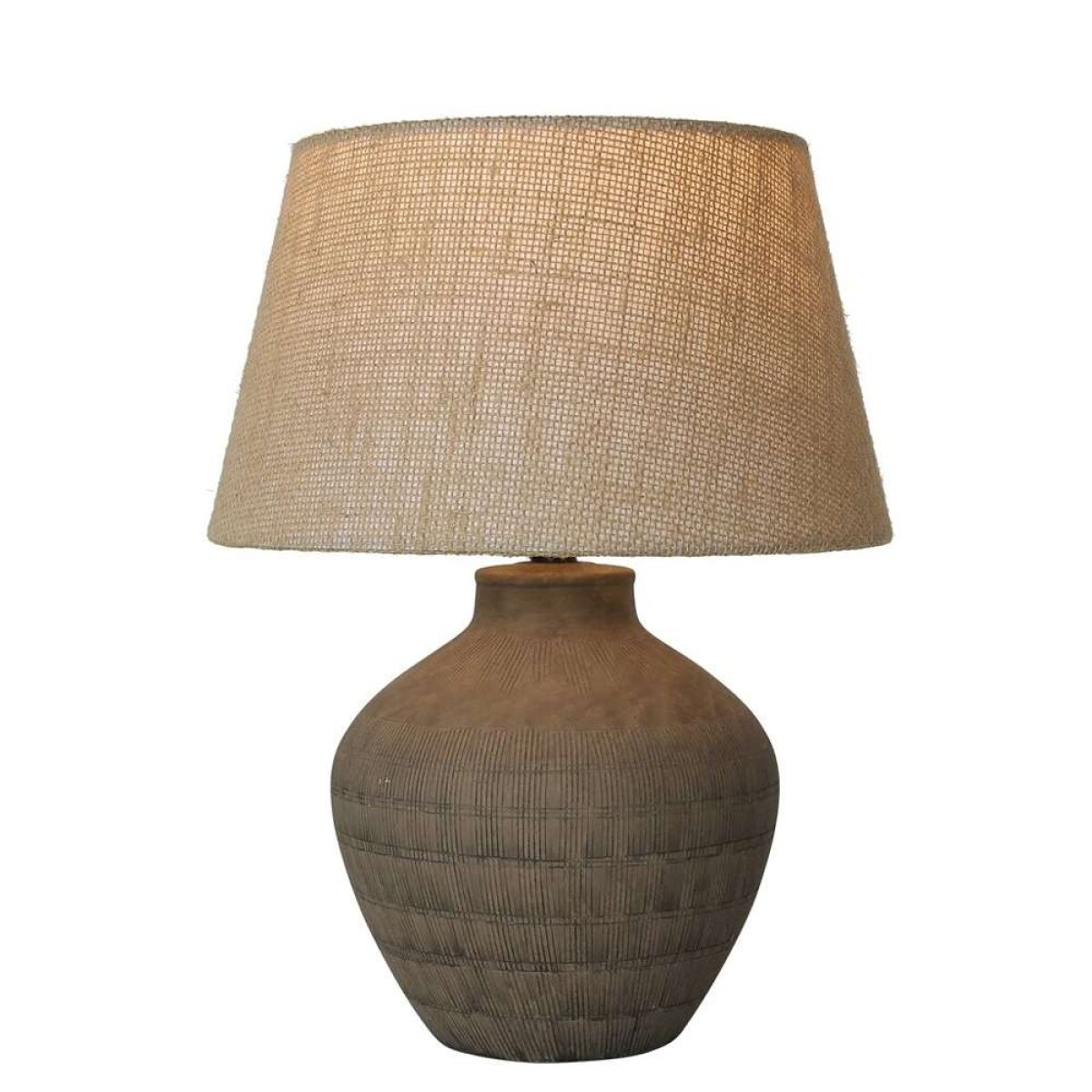 LAMPARA DE MESA CERAMICA D30x38.5CM - MARRON 