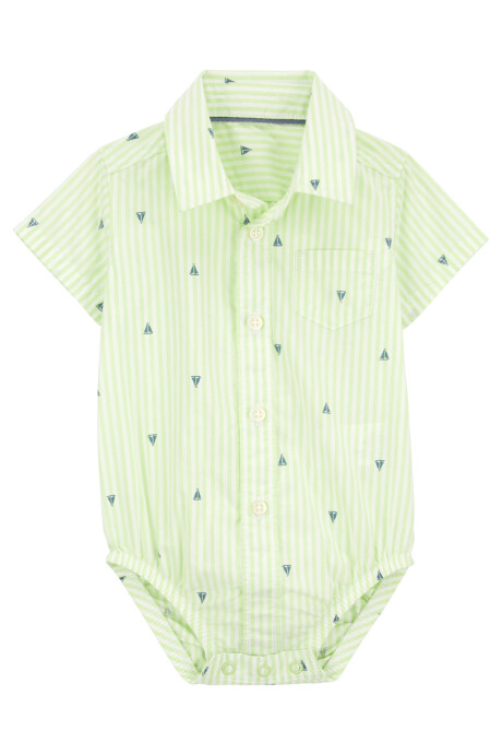 Set tres piezas de algodón, short, body camisa y tiradores Set tres piezas de algodón, short, body camisa y tiradores