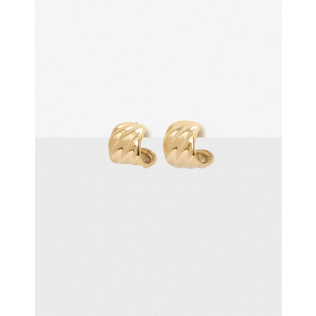 Argollas De Acero Dorado