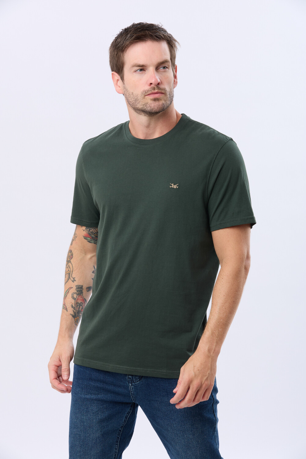 REMERA BÁSICA DE ALGODÓN Verde