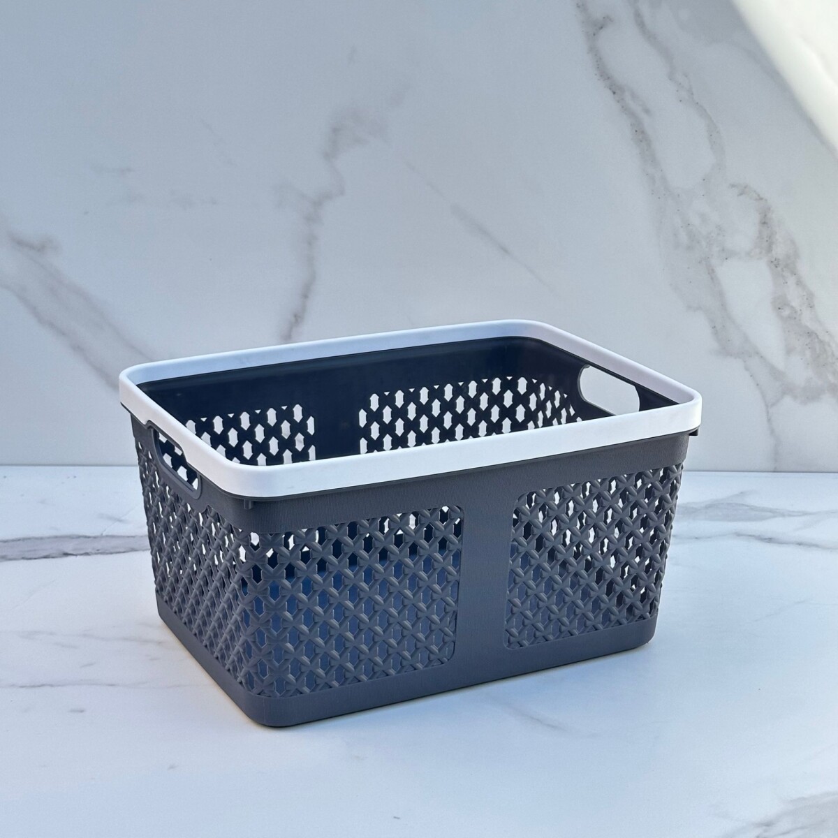 Canasto Organizador Polipropileno Alto 16cm x Ancho 22cm x Largo 30cm 