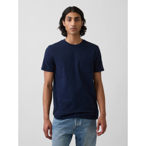 SS PKT T ORGANIC TAPESTRY NAVY