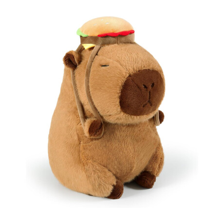 Capibara con Mochila Grande Hamburguesa
