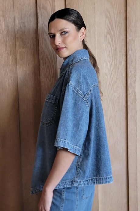 Sobrecamisa Sol Denim Azul Soft