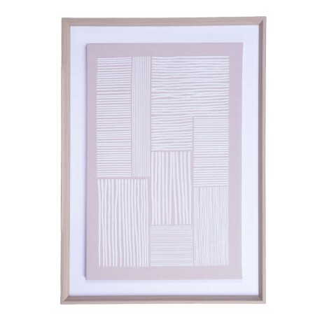 CUADRO 50X70CM PAPEL NATURAL-BEIGE STRIPES II