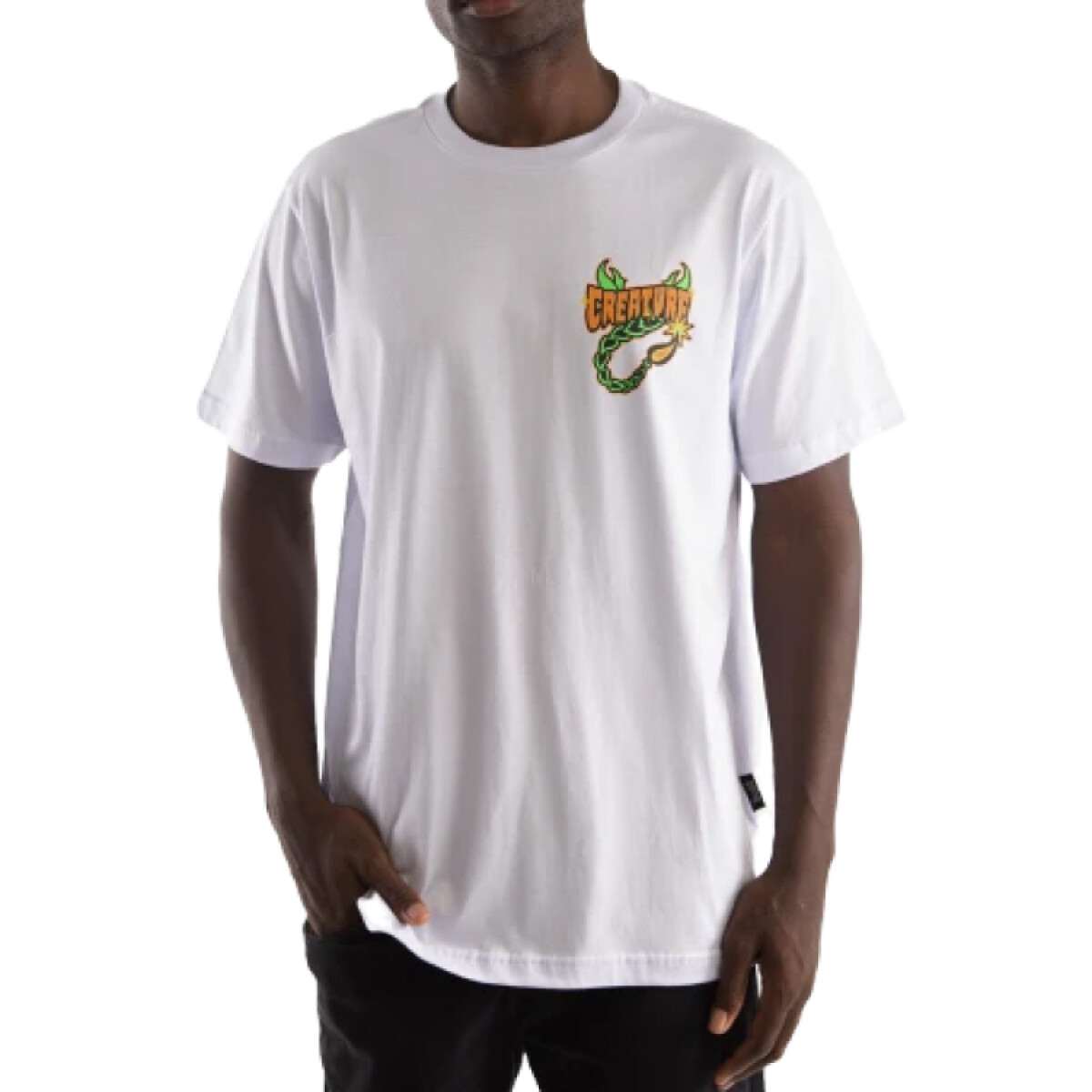 Remera Creature Deadly Sands - Blanco 
