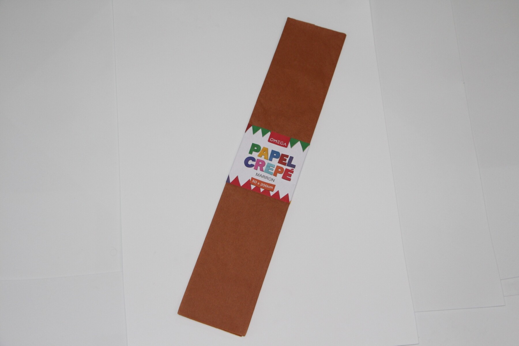 PAPEL CREPE 2MTS.X0.50 - COLOR MARRÓN 