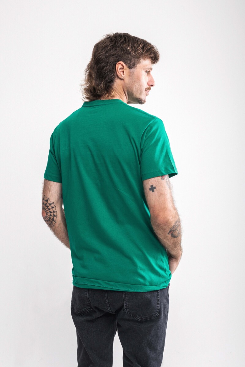 Remera estampada Melilla Verde petróleo