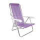 Set X 2 Sillas Reclinables 8 Pos. Alum. Sannet VIOLETA