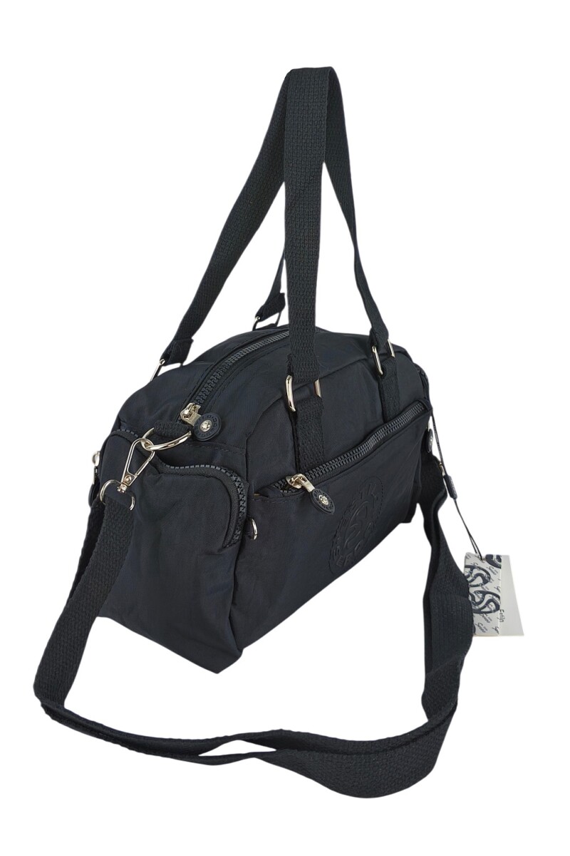 Morral con bolsillos Negro