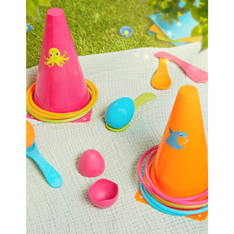 Juegos al aire libre punteria con anillos y set balance B. Toys Juegos al aire libre punteria con anillos y set balance B. Toys